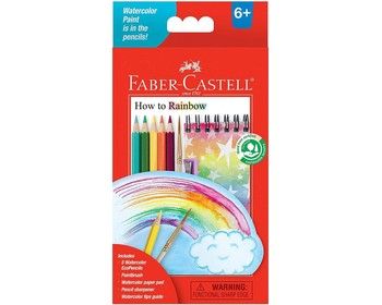 Faber-Castell How To Rainbow Watercolor Pencils Starter Set, Variant: FBC14355