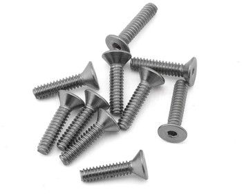 Samix 4-40x1/2" Hex Stainless Steel Flat Head Screws (10), Variant: SAMFH-44012SS