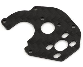 Samix SCX24 Carbon Fiber 050 Motor Plate (Black), Variant: SAMSCX24-1037