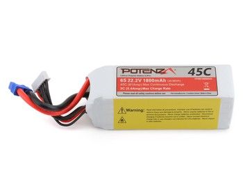 Flex Innovations 6S LiPo Battery 45C (22.2V/1800mAh), Variant: FPZB18006S45