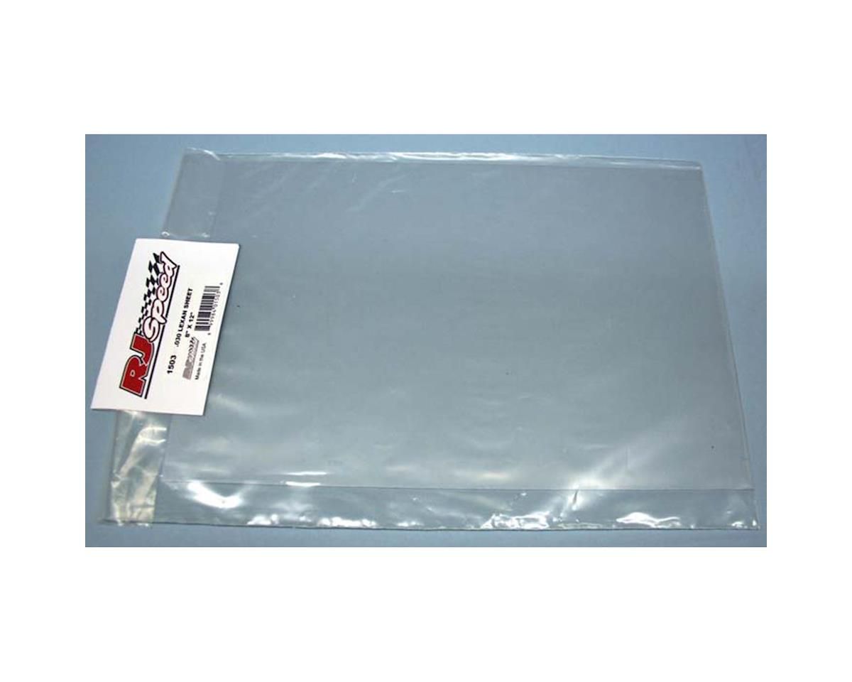 RJ Speed Polycarbonate Sheet 8x12 .020 (Clear), Variant: RJS1502