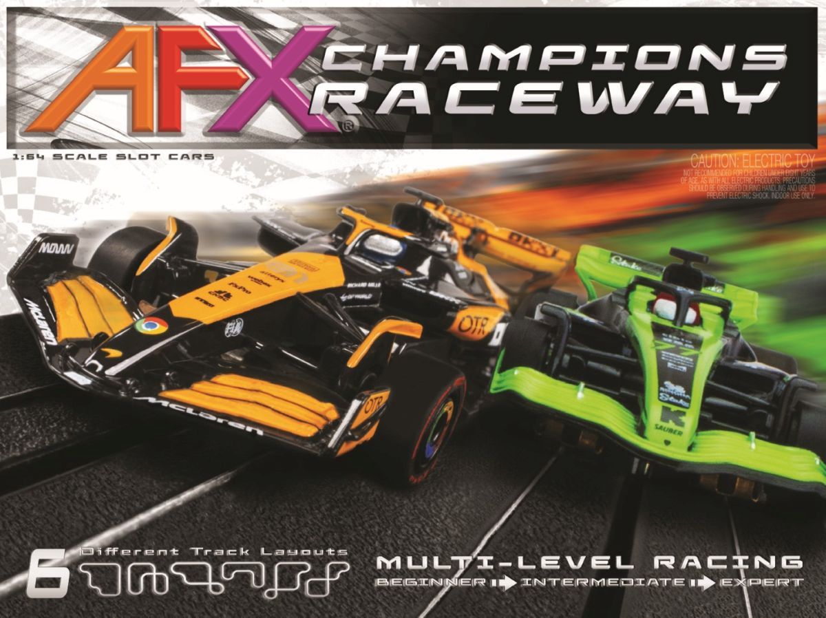AFX Champions Raceway 2024 Formula Slot Car Track Set