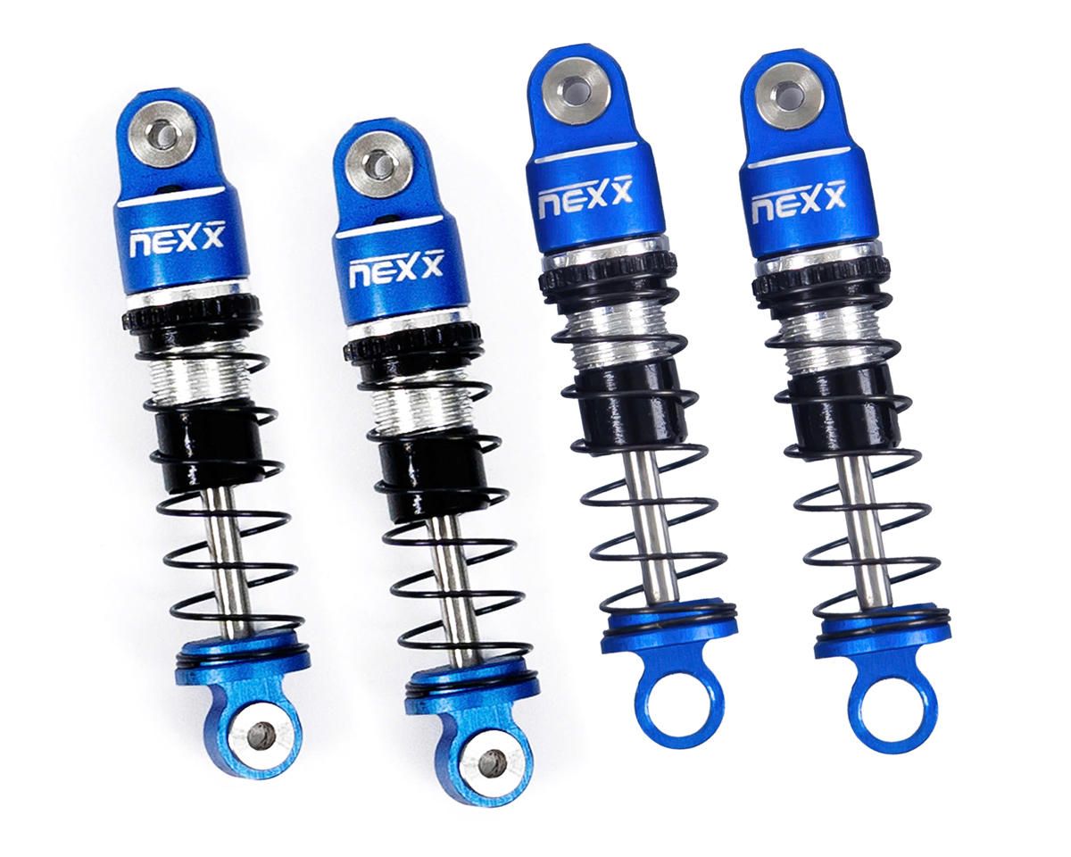 NEXX Racing Losi™ Micro-B Pre-Assembled Aluminum Oil-Filled Shocks (Blue) (4), Variant: NX-456-BL