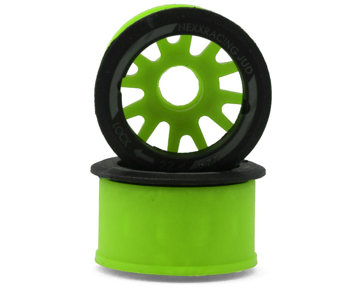 NEXX Racing Mini-Z RWD "JUD" EVO Rear Threaded Side-Wall Carbon Fiber Rims NX-USA-EVO-R+1-GR, Variant: NX-USA-EVO-R+1-GR