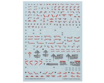 G-Rework RX-105 Xi Gundam Waterslide Decal Sheets (2), Variant: GPTCD-H238
