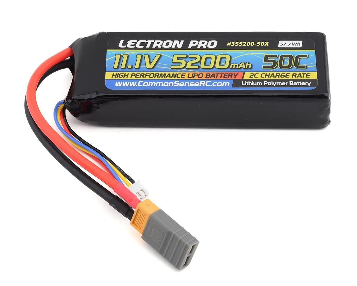 Common Sense RC Lectron Pro 3S 50C LiPo Battery w/XT60 (11.1V/5200mAh), Variant: CSD3S5200-50X
