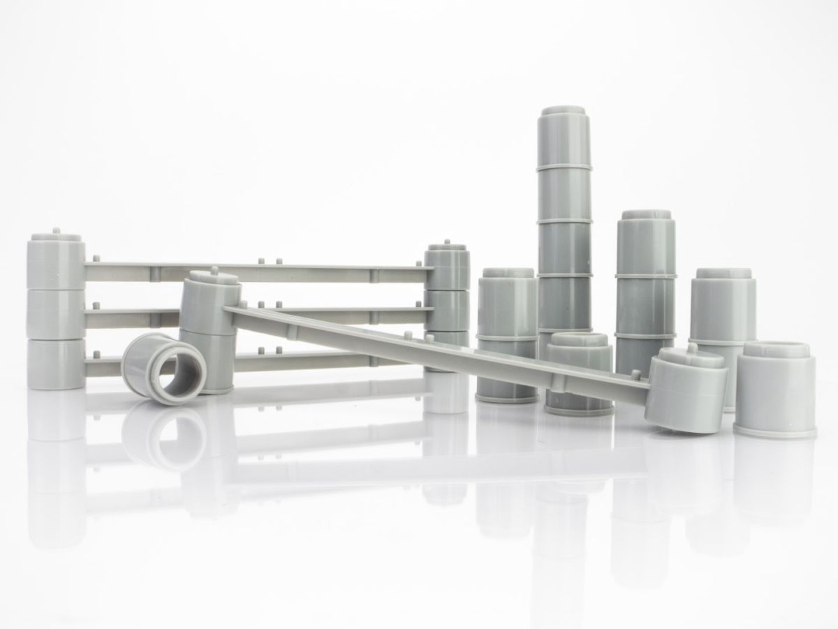 AFX 4-Lane Bridge Support Extension Set (4)