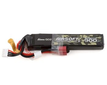 Gens Ace 3S 25C Airsoft LiPo Battery w/Deans Plug (11.1V/900mAh), Variant: GEA9003S25D