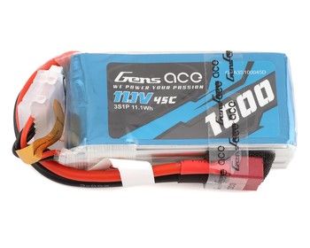 Gens Ace 3S LiPo Battery 45C (11.1V/1000mAh), Variant: GEA3S100045D