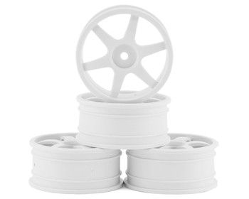 Gravity RC USGT Six Spoke Ultra Light Touring Car Wheels (White) (4), Variant: GRC126