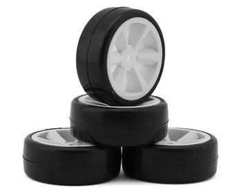 Gravity RC G-SPEC Type C "Carpet" Pre-Mounted Touring Car Rubber Tires (4), Variant: GRC132