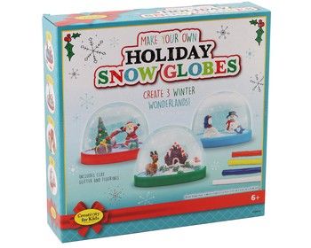 Creativity For Kids Make Your Own Holiday Snow Globes Kit, Variant: CFK1846000