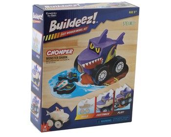 Creativity For Kids Buildeez! Monster Shark Chomper Wooden Model Kit, Variant: CFK6458000