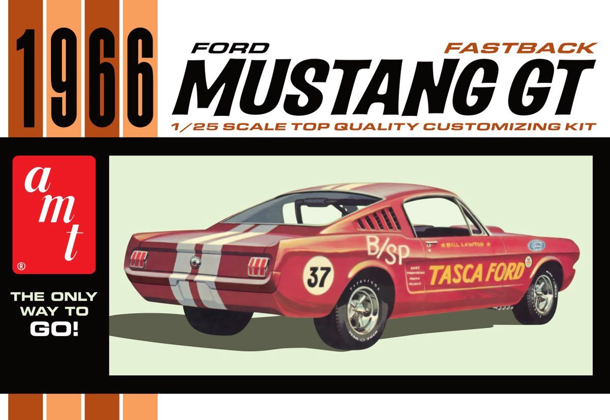 AMT 1/25 1966 Ford Mustang Fastback 2+2 Model Kit