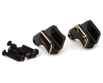 Treal Hobby Axial RBX10 Ryft Brass Front Link Mounts (Black) (2) (29g), Variant: TLHTRYFT-19
