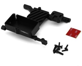 Treal Hobby Axial SCX6 Aluminum ESC &amp; Servo Mount Bracket (Black), Variant: TLHTSCX6-96