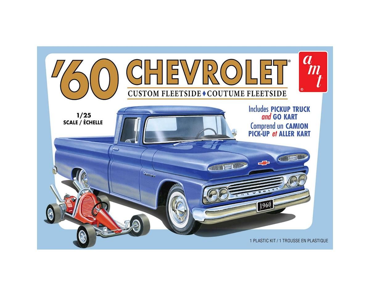 AMT 1/25 1960 Chevy Fleetside Pickup with Go Kart Model Kit, Variant: AMT1063M