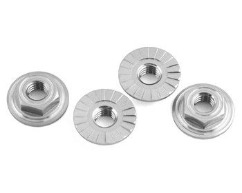 Avid RC Ringer 4mm Wheel Nuts (Silver) (4), Variant: AVD10097-SIL
