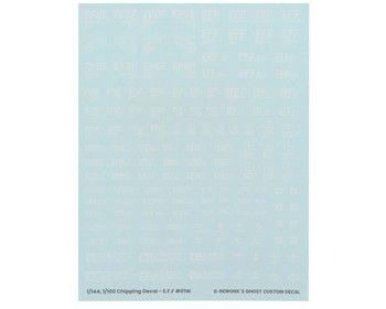 G-REWORK Chipping Decal Sheet EFF #01 (White), Variant: GPTCP-EF-01-W