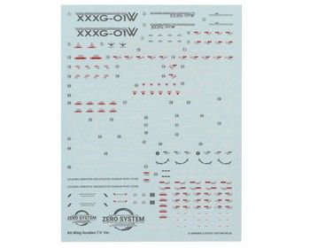 GUNPRIMER G-REWORK RG XXX-GO1W Wing Gundam Decal Sheet (TV Version), Variant: GPTCD-RG35