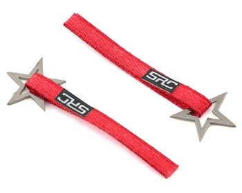 Sideways RC Scale Drift Nylon Tow Strap w/Star Hook (Red) (2), Variant: SDW-TSL-STARH-RD