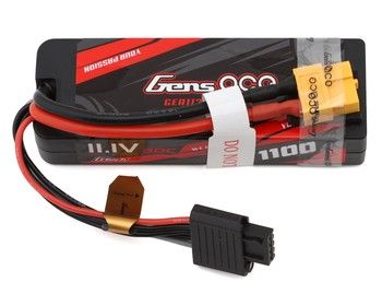Gens Ace 3S 60C G-Tech Hardcase LiPo Battery Pack (11.1V/1100mAh), Variant: GEA113S60X6GT
