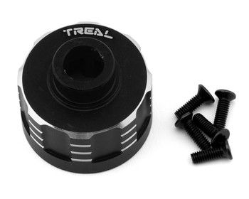 Treal Hobby Axial RBX10 Ryft Aluminum Differential Housing Cup (Black), Variant: TLHTRYFT-57