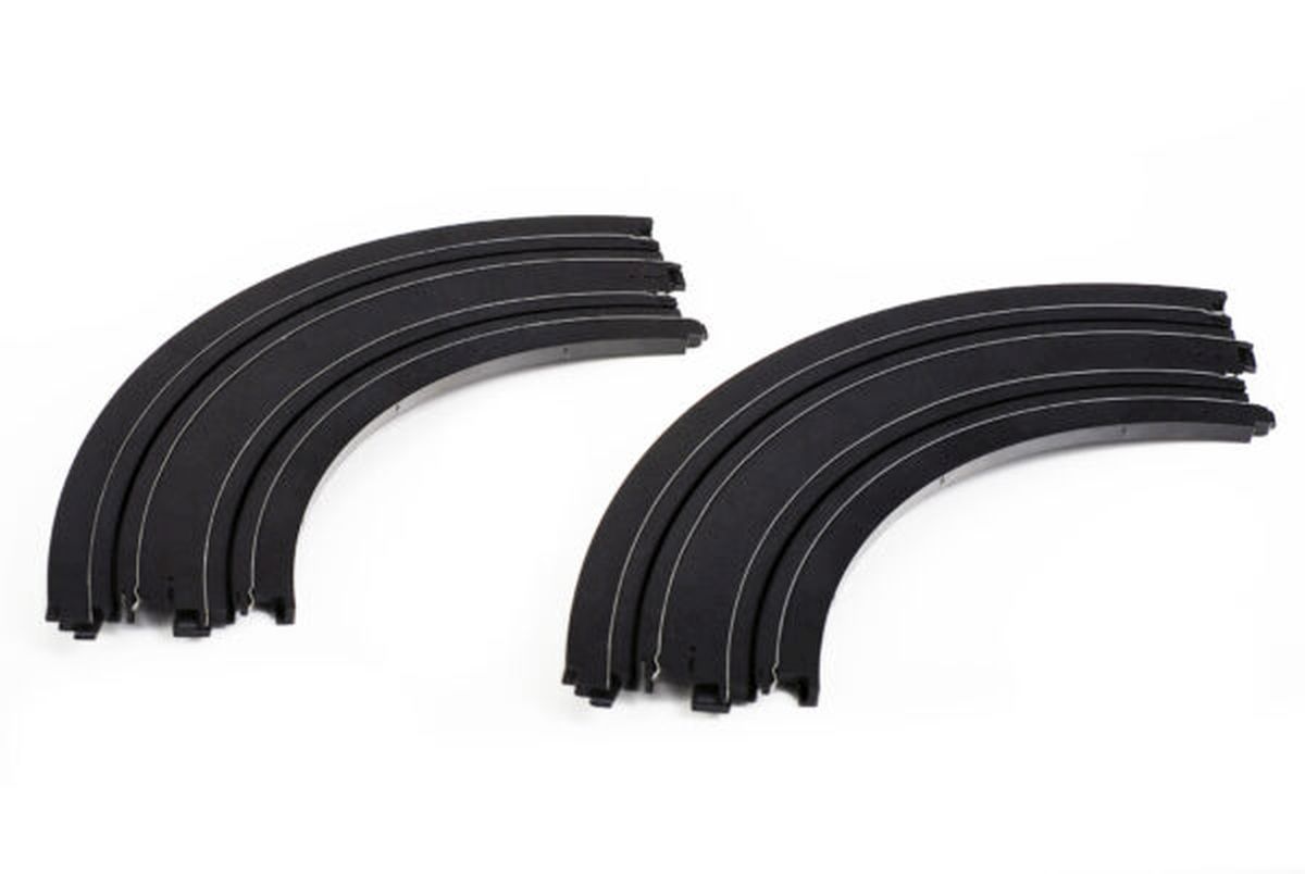 AFX 90° Curved Slot Car Track expansion Pieces (2)
