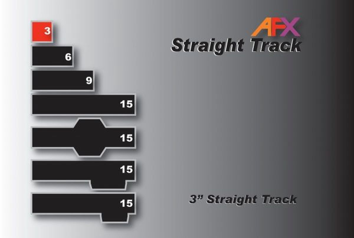 AFX 3" Straight Track Pieces (2)
