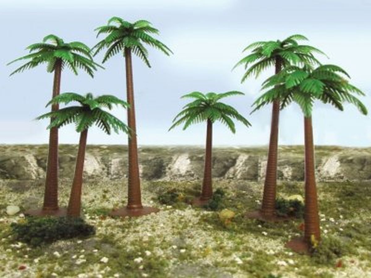 Bachmann HO Palm Trees 4" - 6" (6 Per Box)