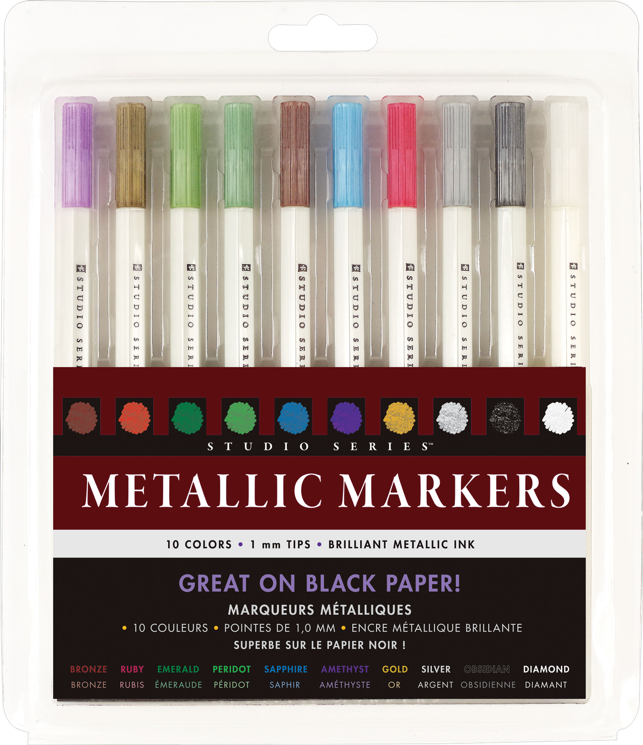 Peter Pauper Press Inc. Studio Series Metallic Markers Set, Variant: PPJ339089
