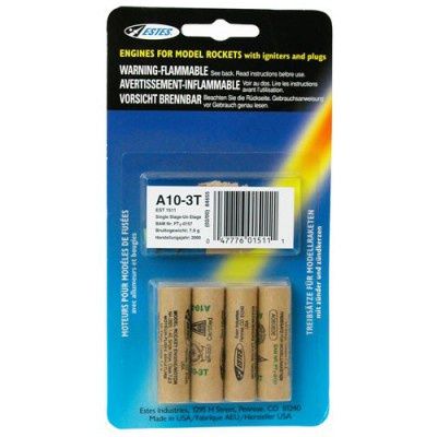 A10-3T Model Rocket Engines (4pk)