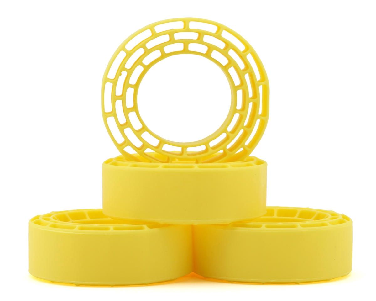 Injora 1.3" Micro Crawler Tires Silicone Rubber Inserts (68-72mm) (Super Soft), Variant: INJYQT-1370YE