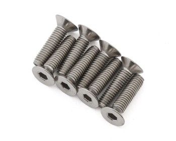 Mugen Seiki Titanium Flat Head Screw Set (3x12mm), Variant: MUGB0743TB