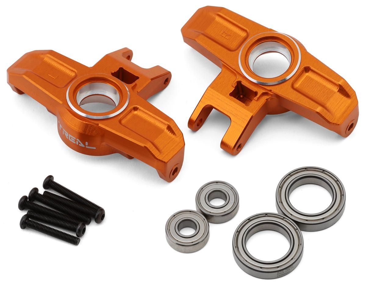 Treal Hobby Aluminum Front Steering Knuckles for Traxxas® UDR® (Orange), Variant: TLHTUDR-31