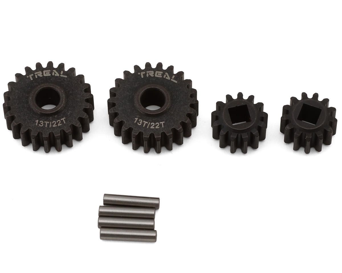 Treal Hobby Axial SCX10 III/Capra Steel Overdrive Portal Gear Set (13T/22T), Variant: TLHTSCX10_III-61