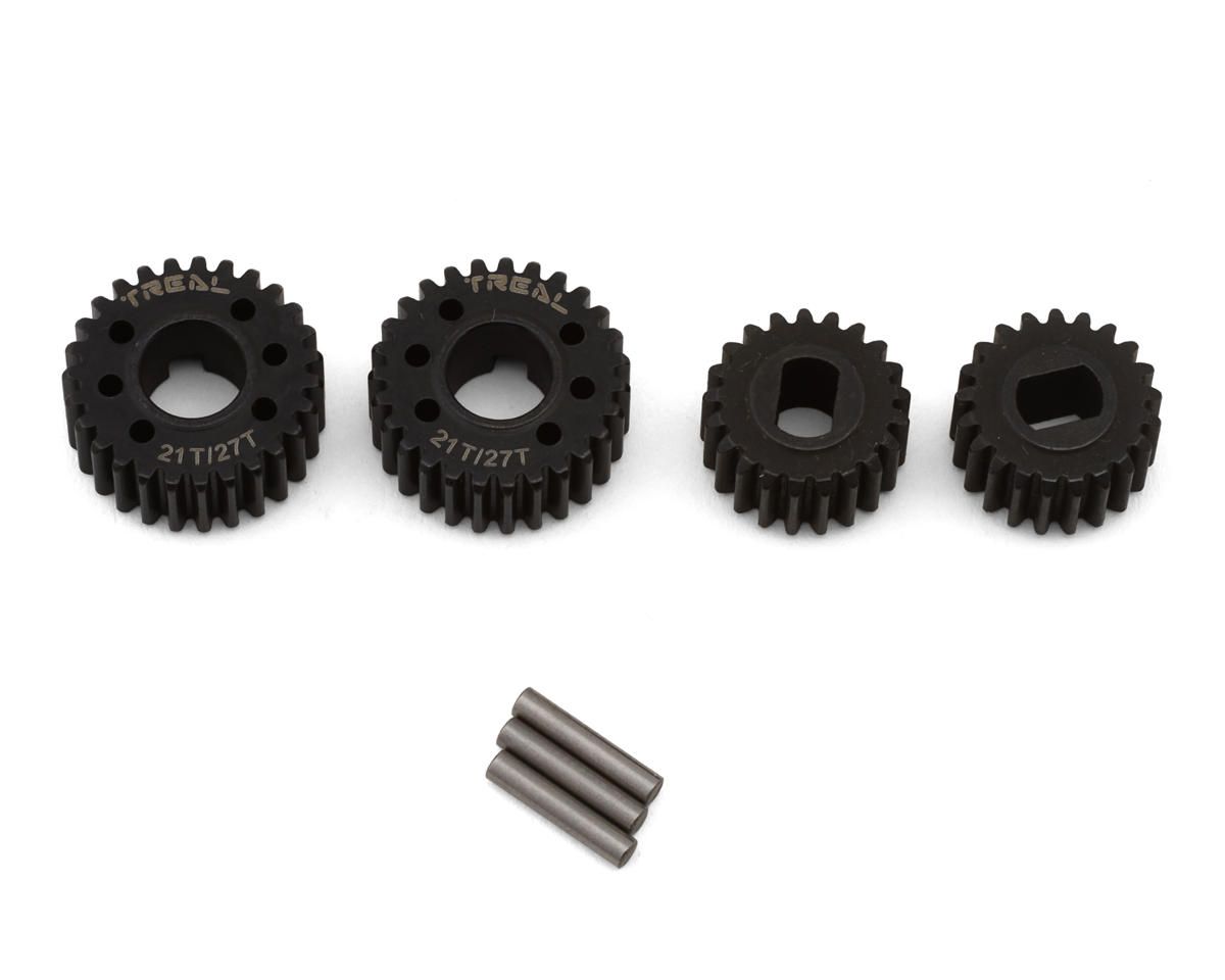 Treal Hobby Vanquish VRD/VS4-10 Harden Steel Overdrive Portal Gear Set (21T/27T), Variant: TLHVPVRD-17