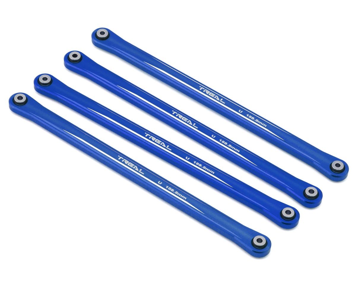 Treal Hobby Losi LMT CNC-Aluminum Extended Upper Suspension Links Set (Blue), Variant: TLHTLMT-187
