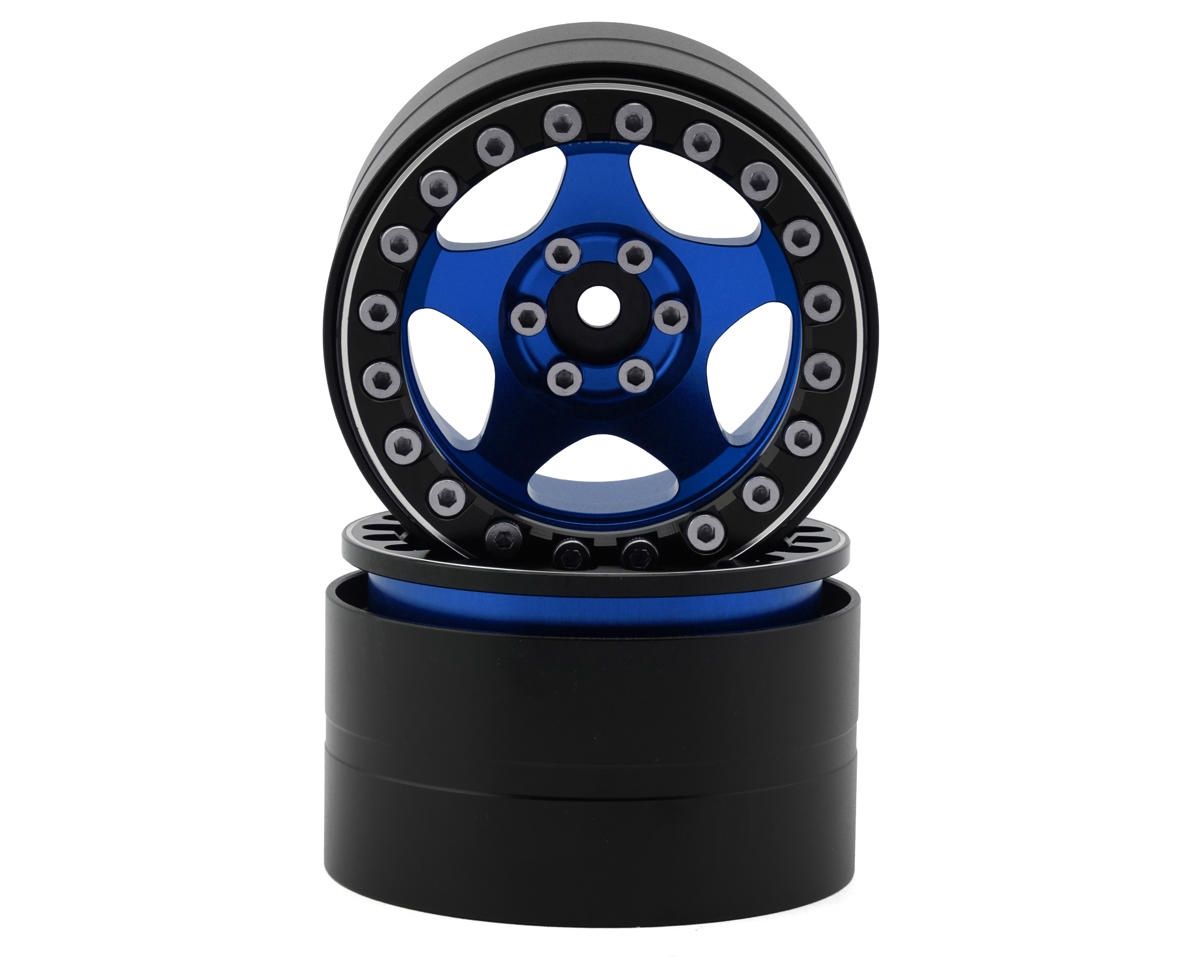 Treal Hobby Type C 2.2" 5-Spoke Aluminum 1/10 Rock Crawler Beadlock Wheels, Variant: TLHTWHEEL-183