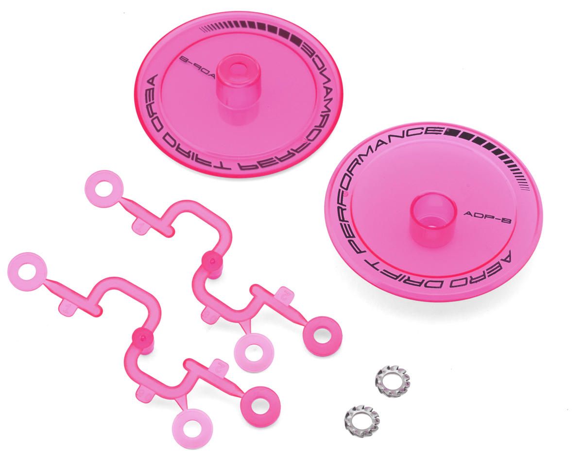 DS Racing Flat Aero Drift Wheel Covers (Flu Pink) (2), Variant: DSC-ADP-BTFP-BF