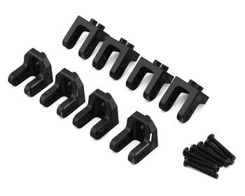 Treal Hobby Losi LMT 2.0 7075 Aluminum Upper Shock Mounts Set (Black), Variant: TLHTLMT2.0-13