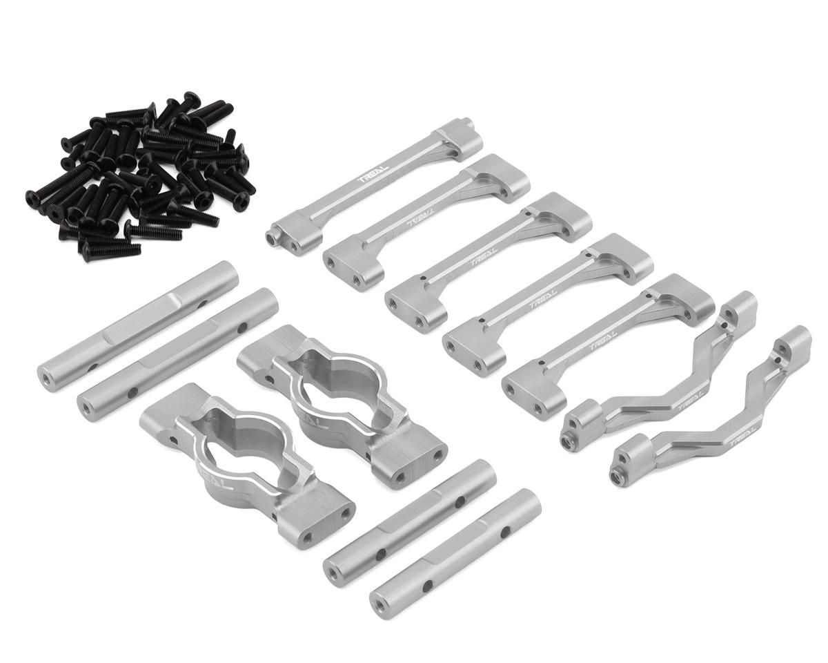 Treal Hobby Losi LMT 2.0 7075 Aluminum Crossbar Chassis Brace Set (Silver)