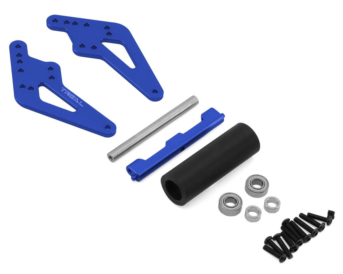 Treal Hobby Losi LMT 2.0 7075 Aluminum Adjustable Rear Wheelie Bar (Blue)