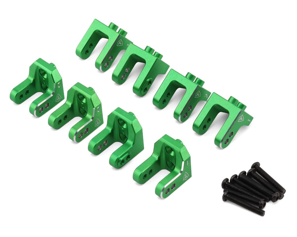 Treal Hobby Losi LMT 2.0 7075 Aluminum Upper Shock Mounts Set (Green)