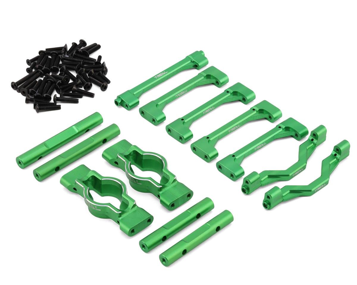 Treal Hobby Losi LMT 2.0 7075 Aluminum Crossbar Chassis Brace Set (Green)