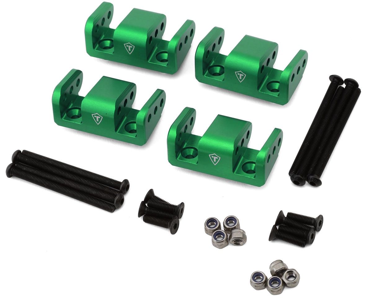 Treal Hobby Losi LMT 2.0 7075 Aluminum Dual Lower Shock Mounts Set (Green)