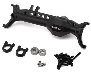 Treal Hobby Vanquish VRD/VS4-10 7075 Aluminum Front Portal Axle Housing (Black), Variant: TLHVPVRD-18