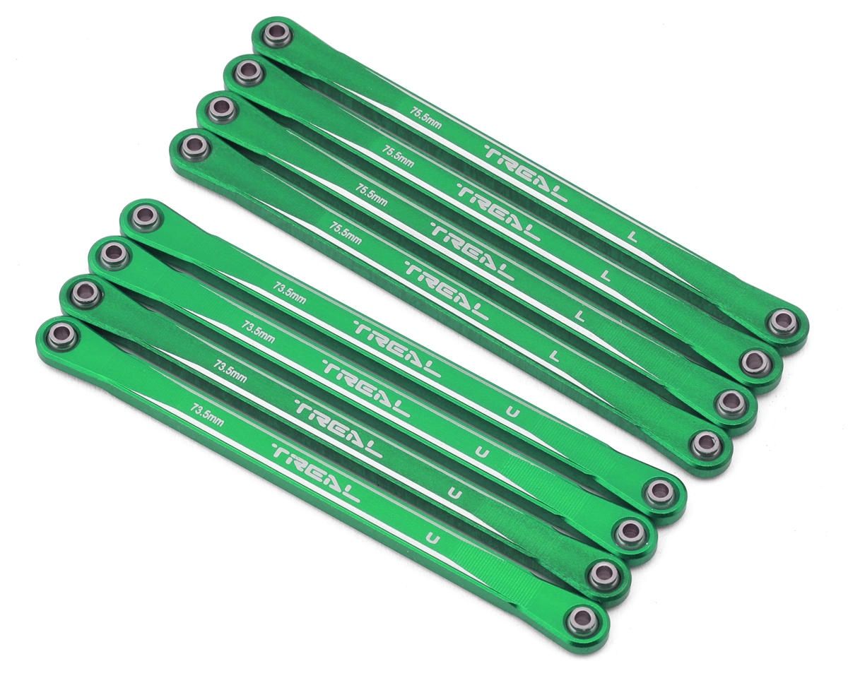 Treal Hobby Losi Mini LMT Extended CNC-Aluminum Suspension Links Set (Green)