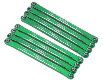 Treal Hobby Losi Mini LMT Extended CNC-Aluminum Suspension Links Set (Green), Variant: TLHTLMT18-124