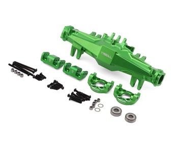 Treal Hobby Losi LMT 2.0 7075 Aluminum Front Axle Housing Set (Green), Variant: TLHTLMT2.0-03